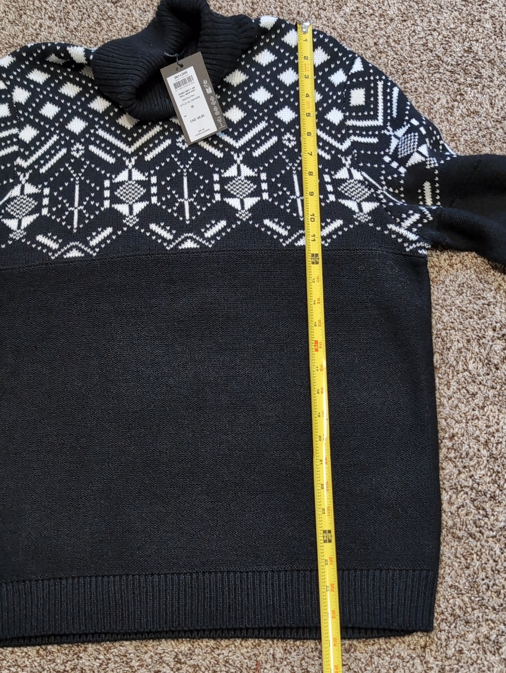 Only And Sons Fair Isle Roll Neck Sweater NEW Size Med - Picture 7 of 13